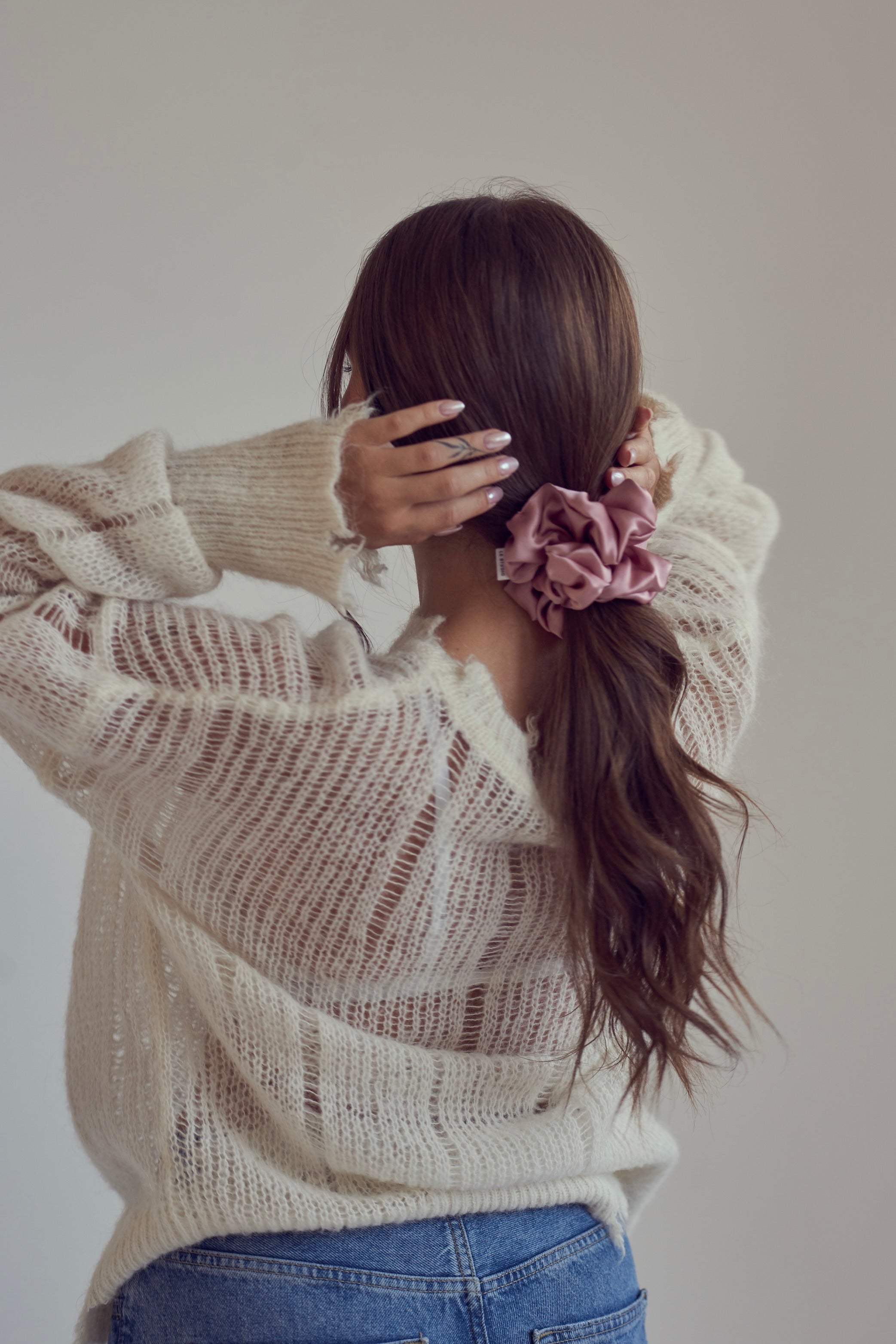 Hedvábné scrunchies