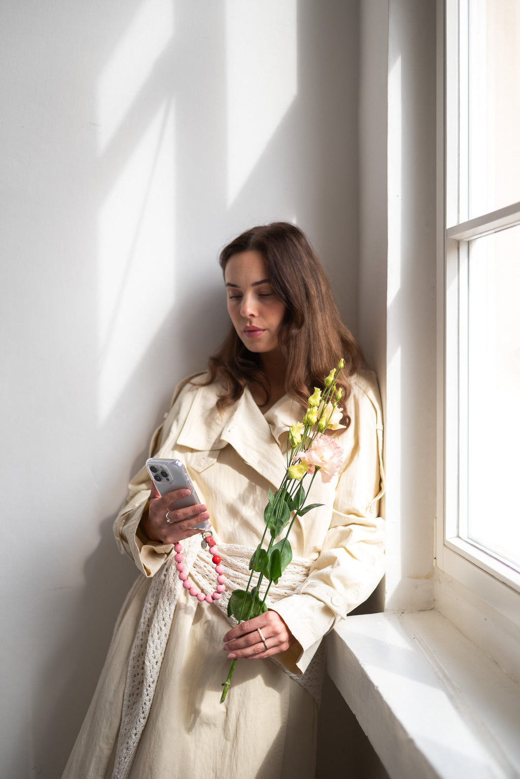 Mini korálkový popruh na telefon – Kiss Me Quick