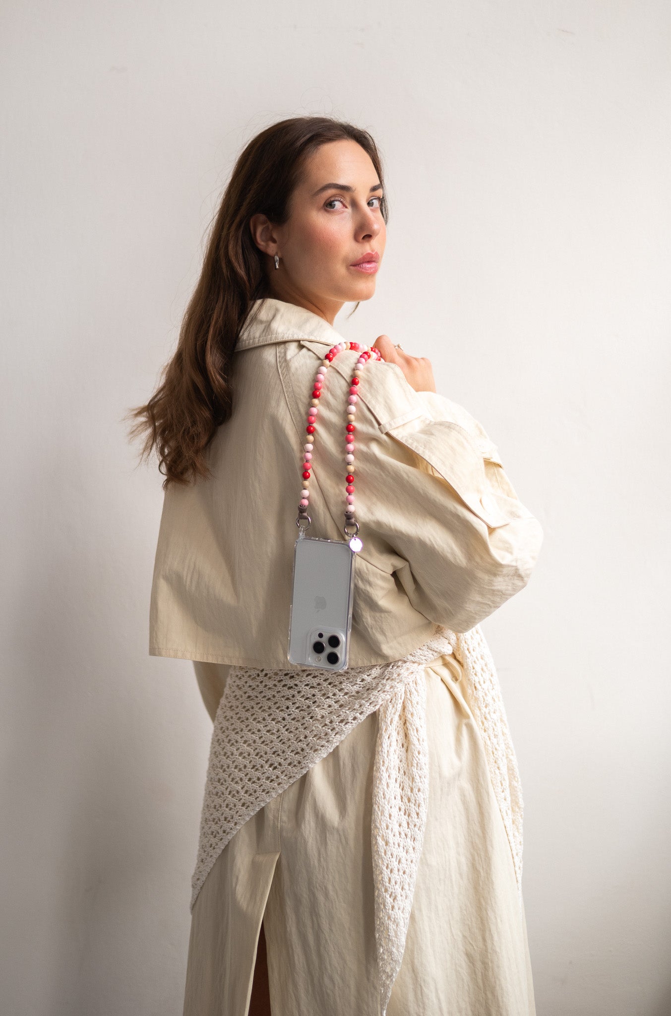 Korálkový popruh na telefon – Love Story