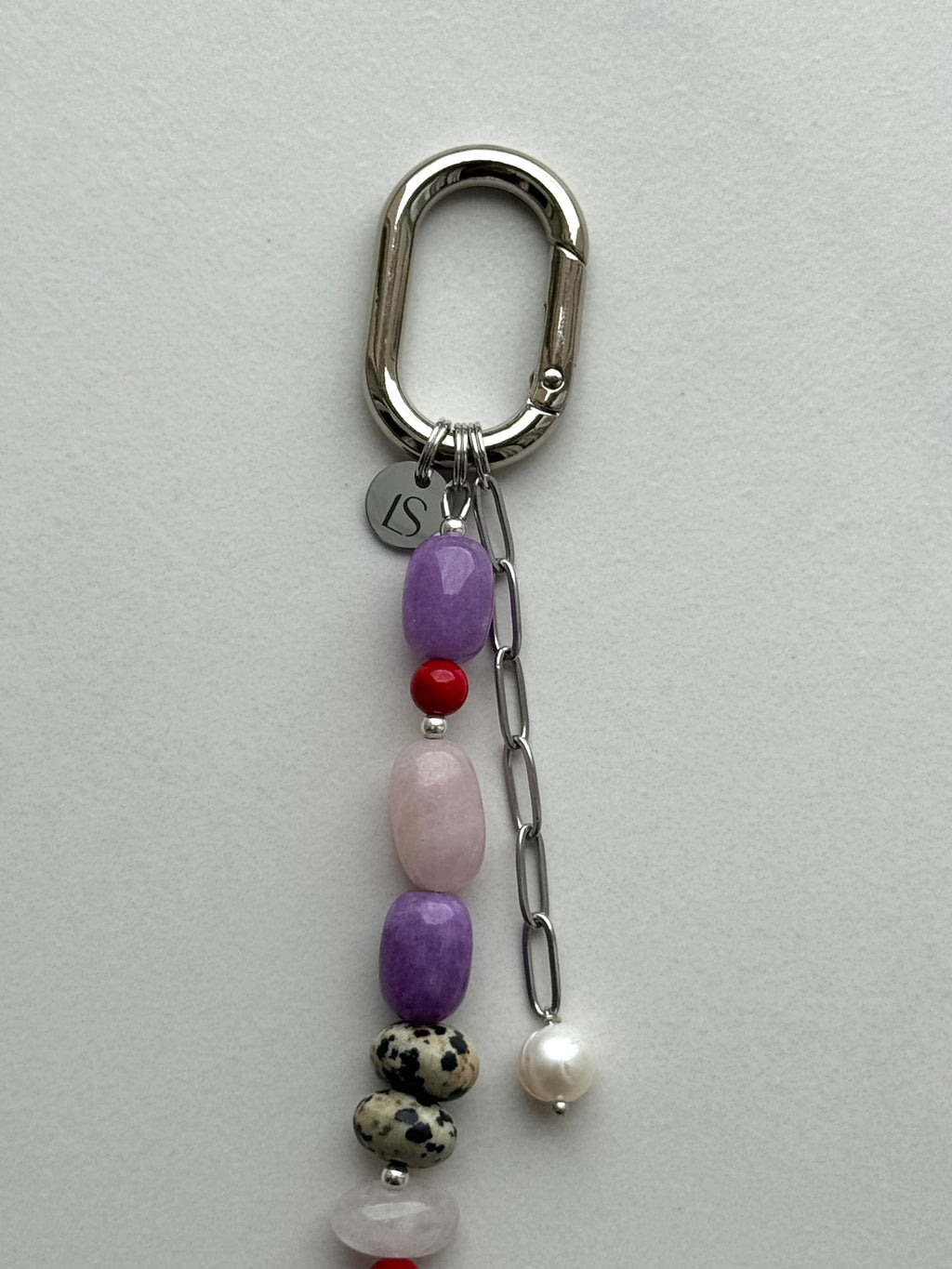 Violet Dalmatian Bag Charm
