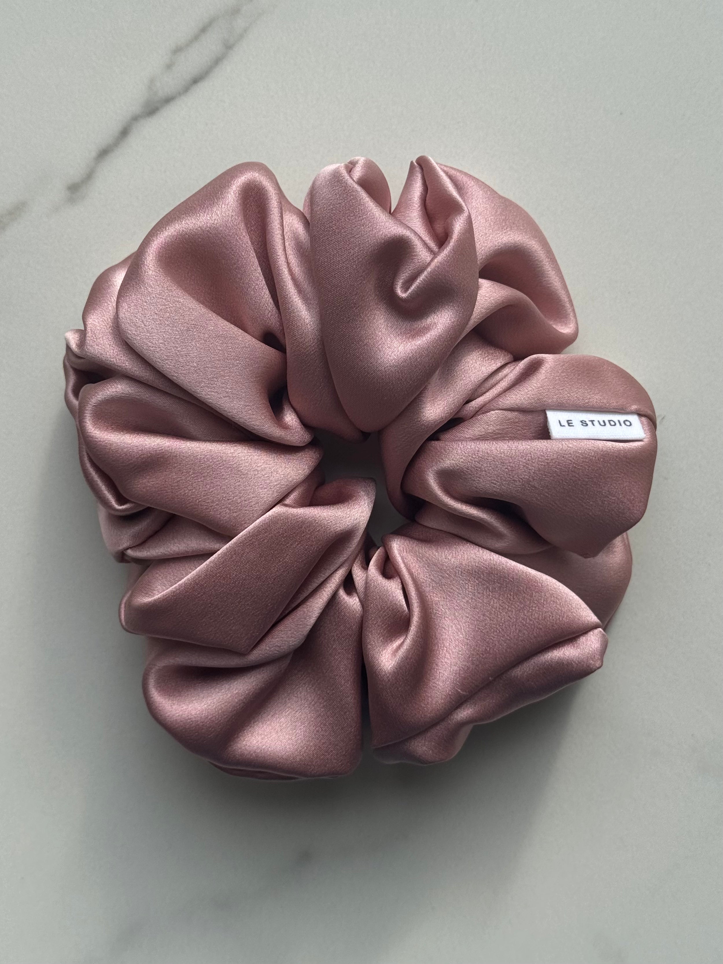 Scrunchie ze 100% hedvábného saténu - Rose