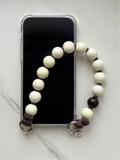 Mini korálkový popruh na telefon – Milk Mocha