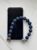 Mini korálkový popruh na telefon – Midnight Mocha
