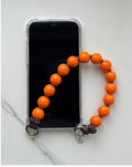 Mini korálkový popruh na telefon – Calm Orange