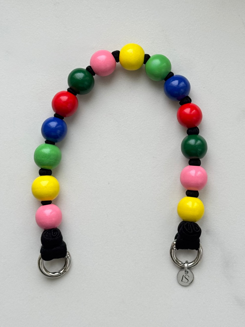 Mini korálkový popruh na telefon – No Rules