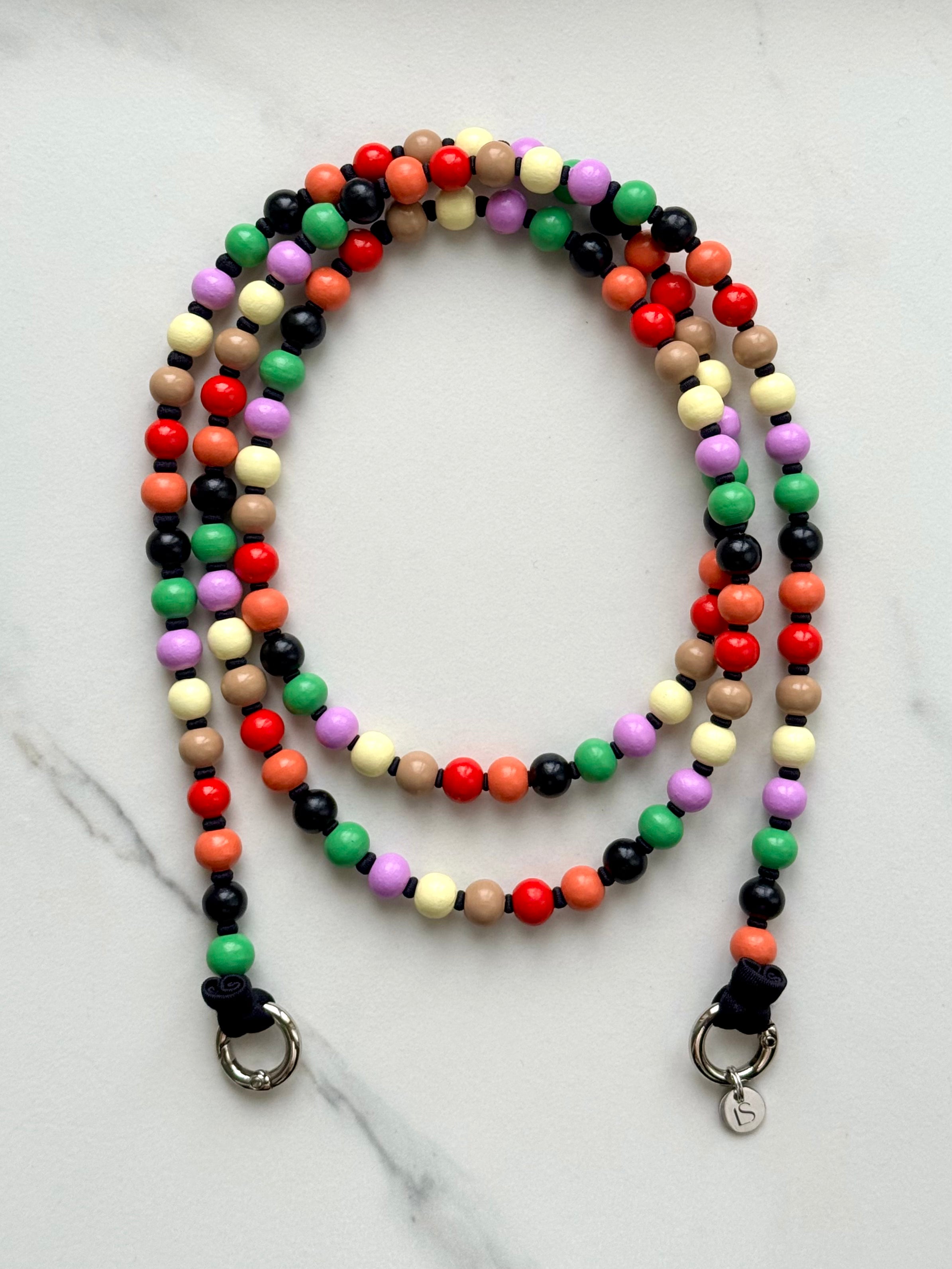 Korálkový popruh na telefon – No Rules