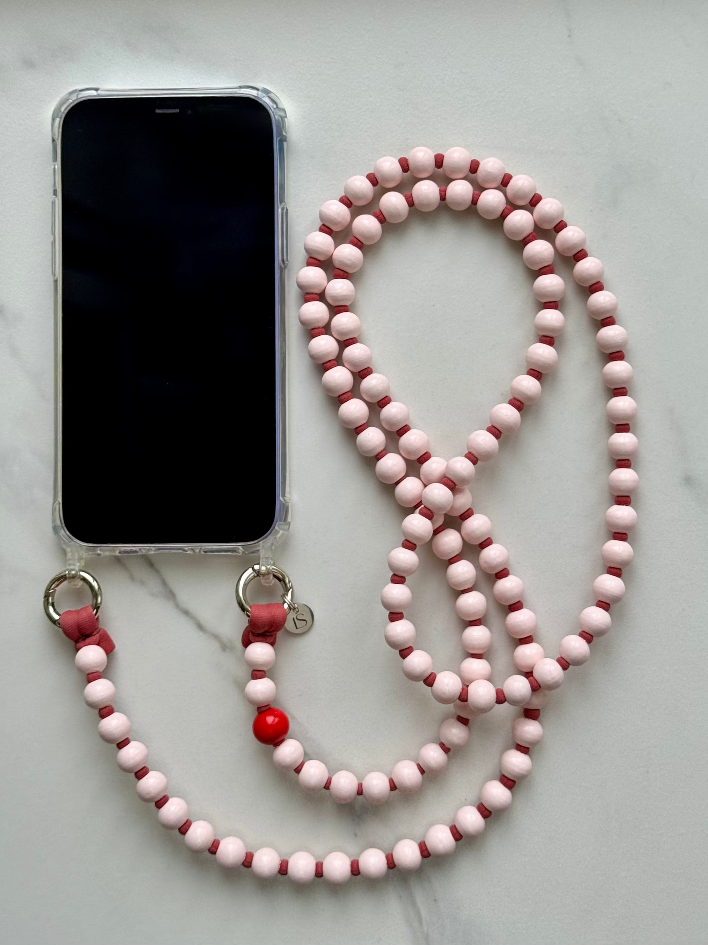 Korálkový popruh na telefon – Kiss Me Quick