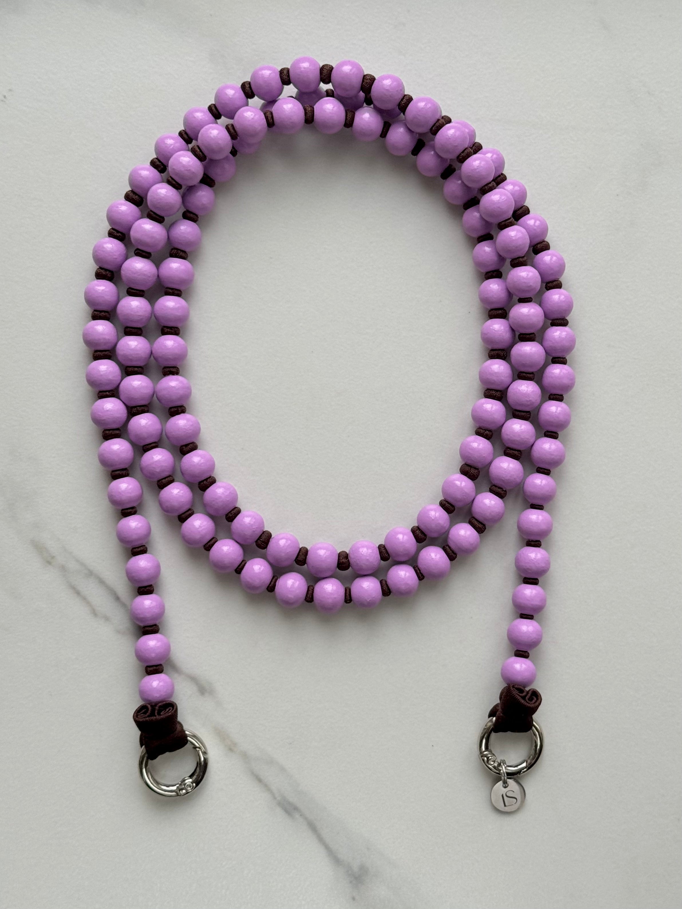 Korálkový popruh na telefon – Ultra Violet