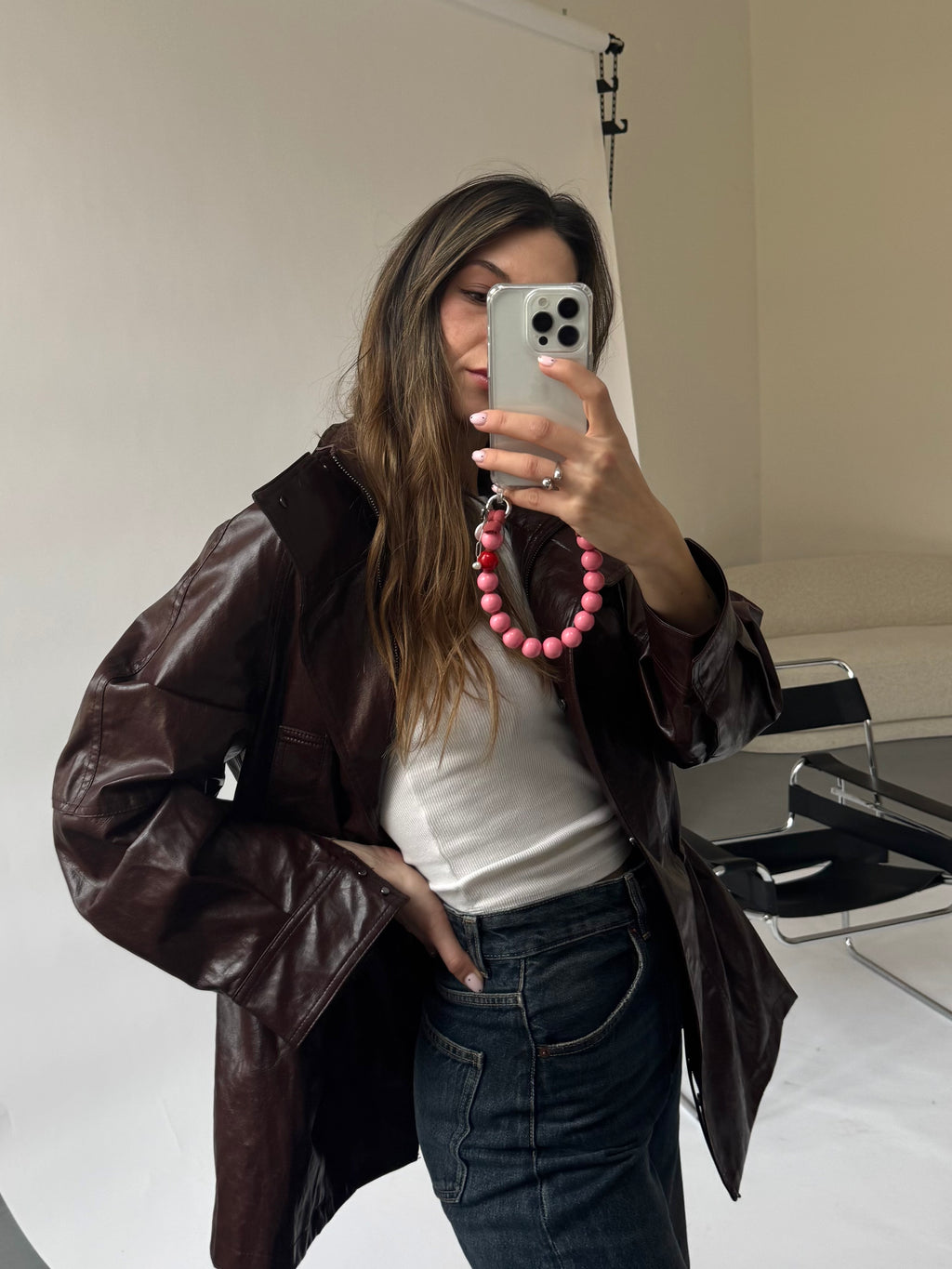 Mini korálkový popruh na telefon – Kiss Me Quick