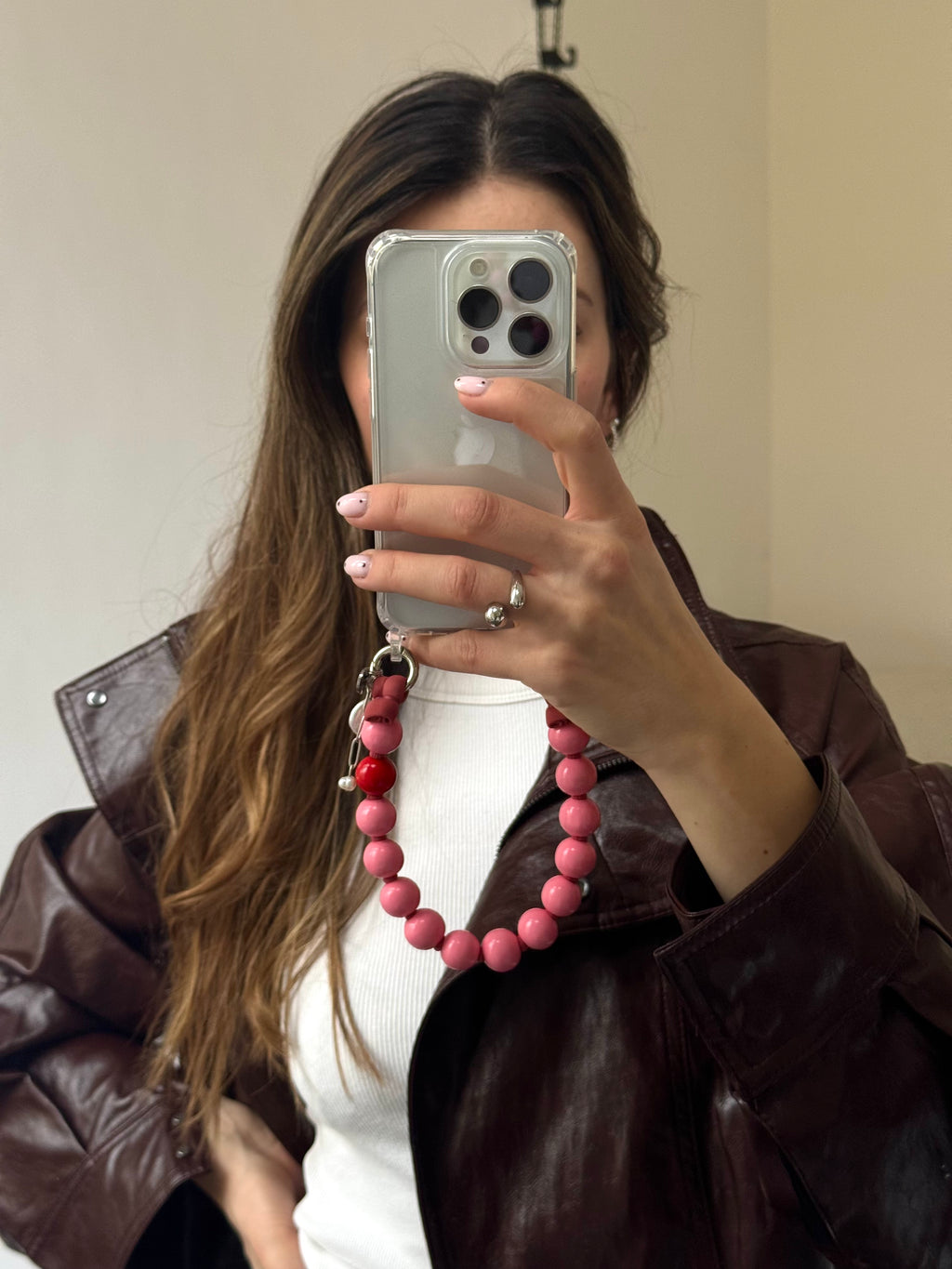 Mini korálkový popruh na telefon – Kiss Me Quick