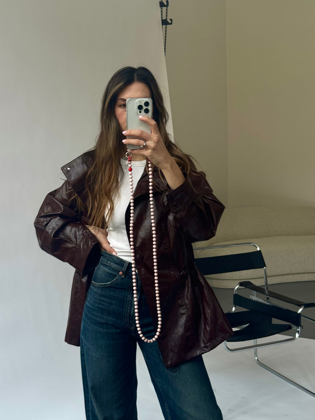 Korálkový popruh na telefon – Kiss Me Quick