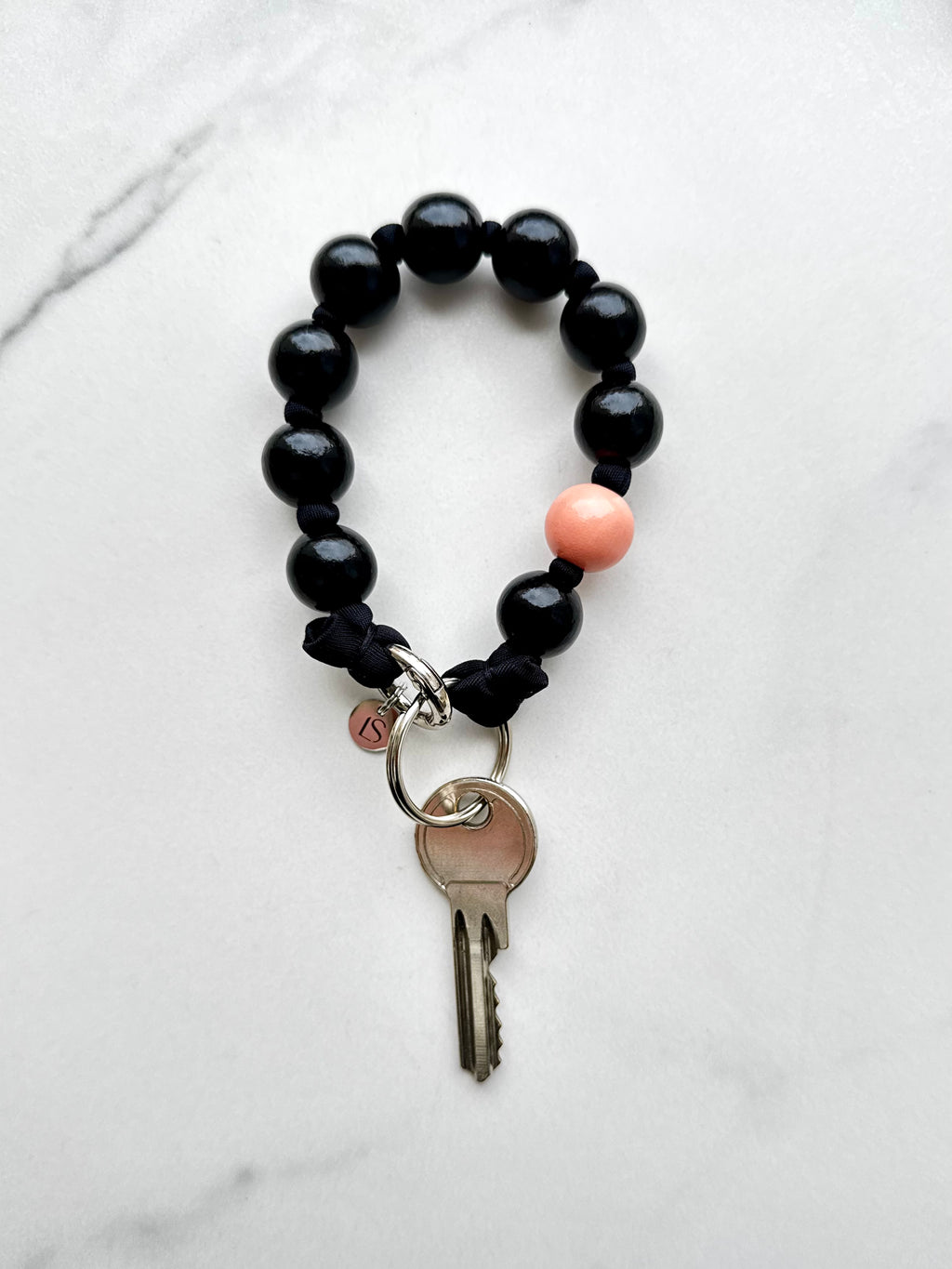 Keychain - black &amp; pink