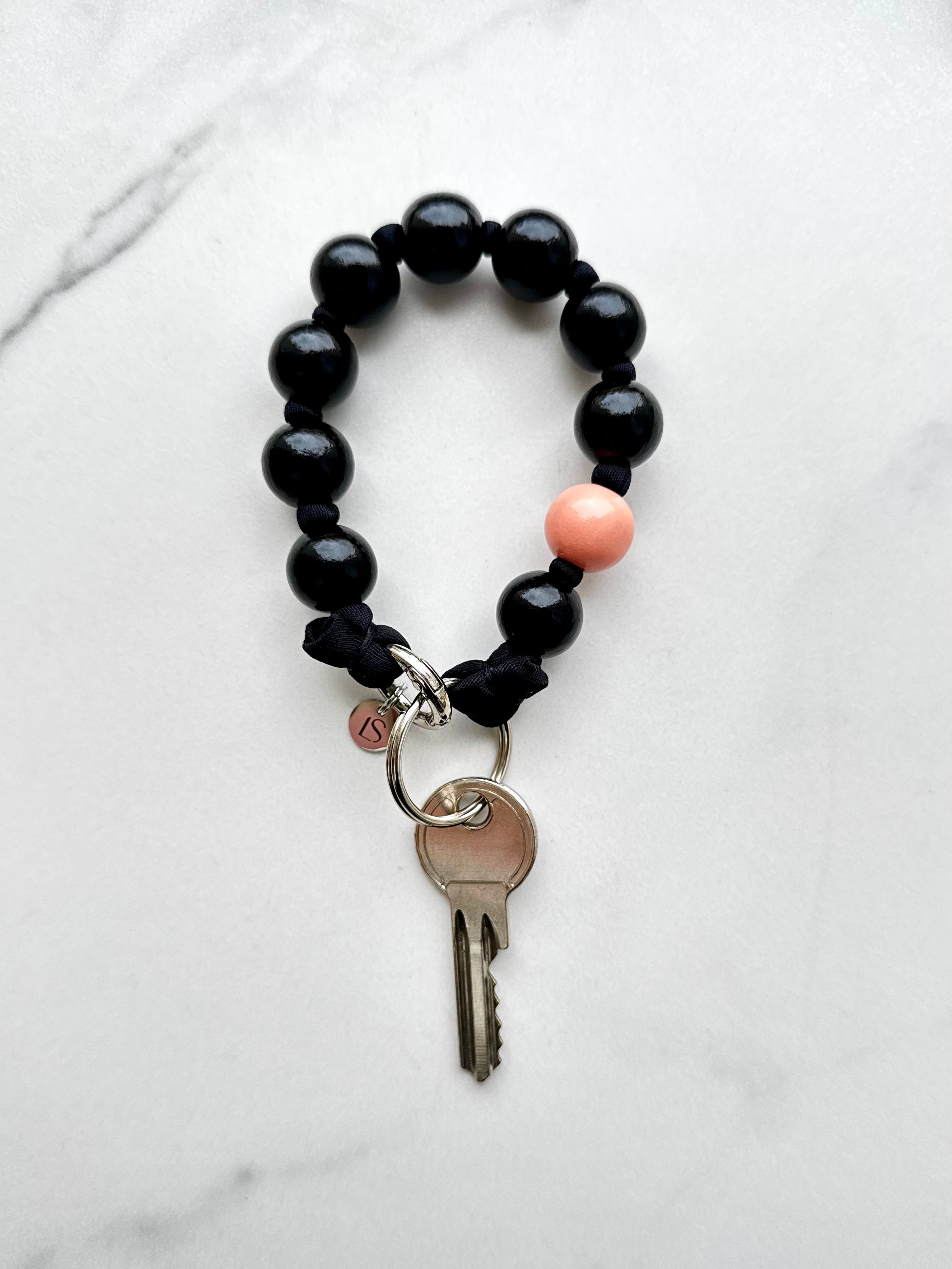 Keychain - black &amp; pink