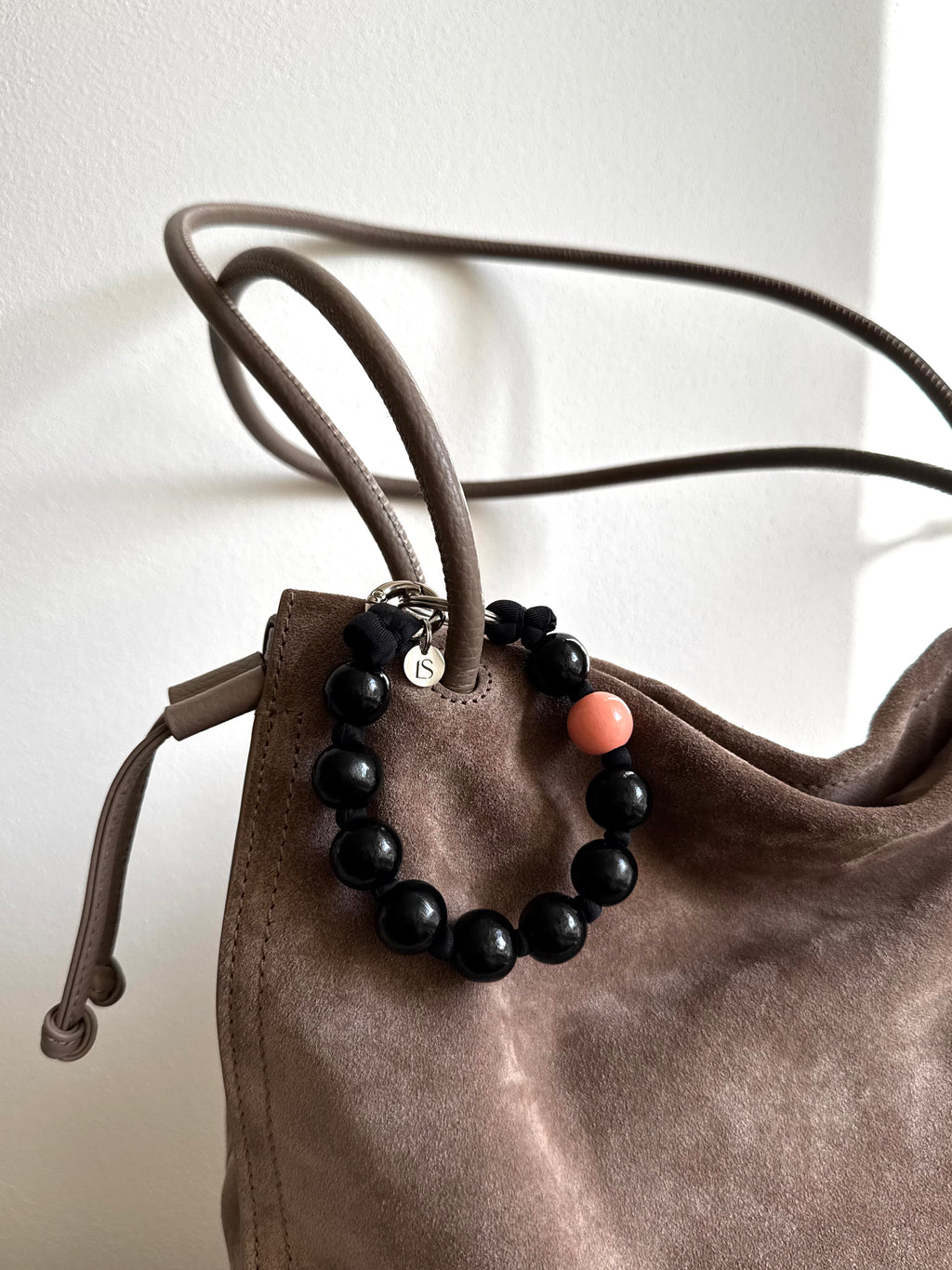 Keychain - black &amp; pink