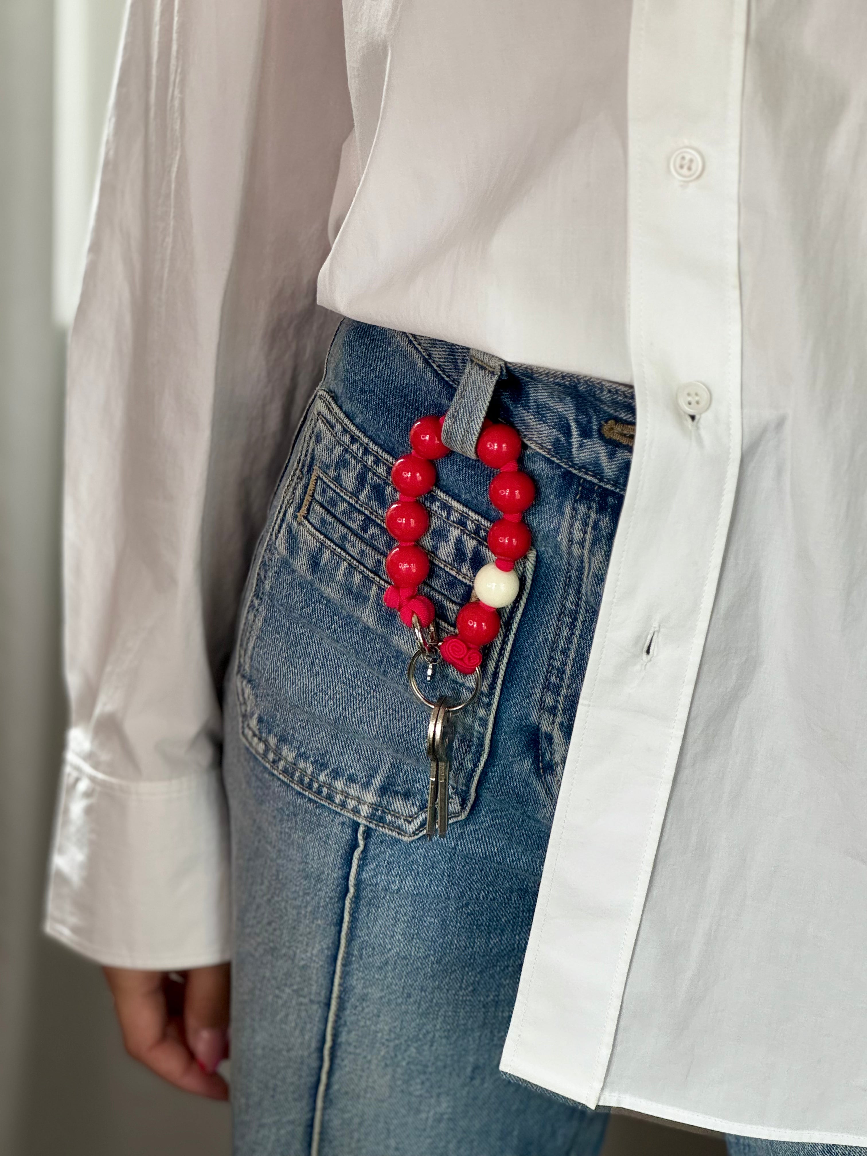 Klíčenka - červená