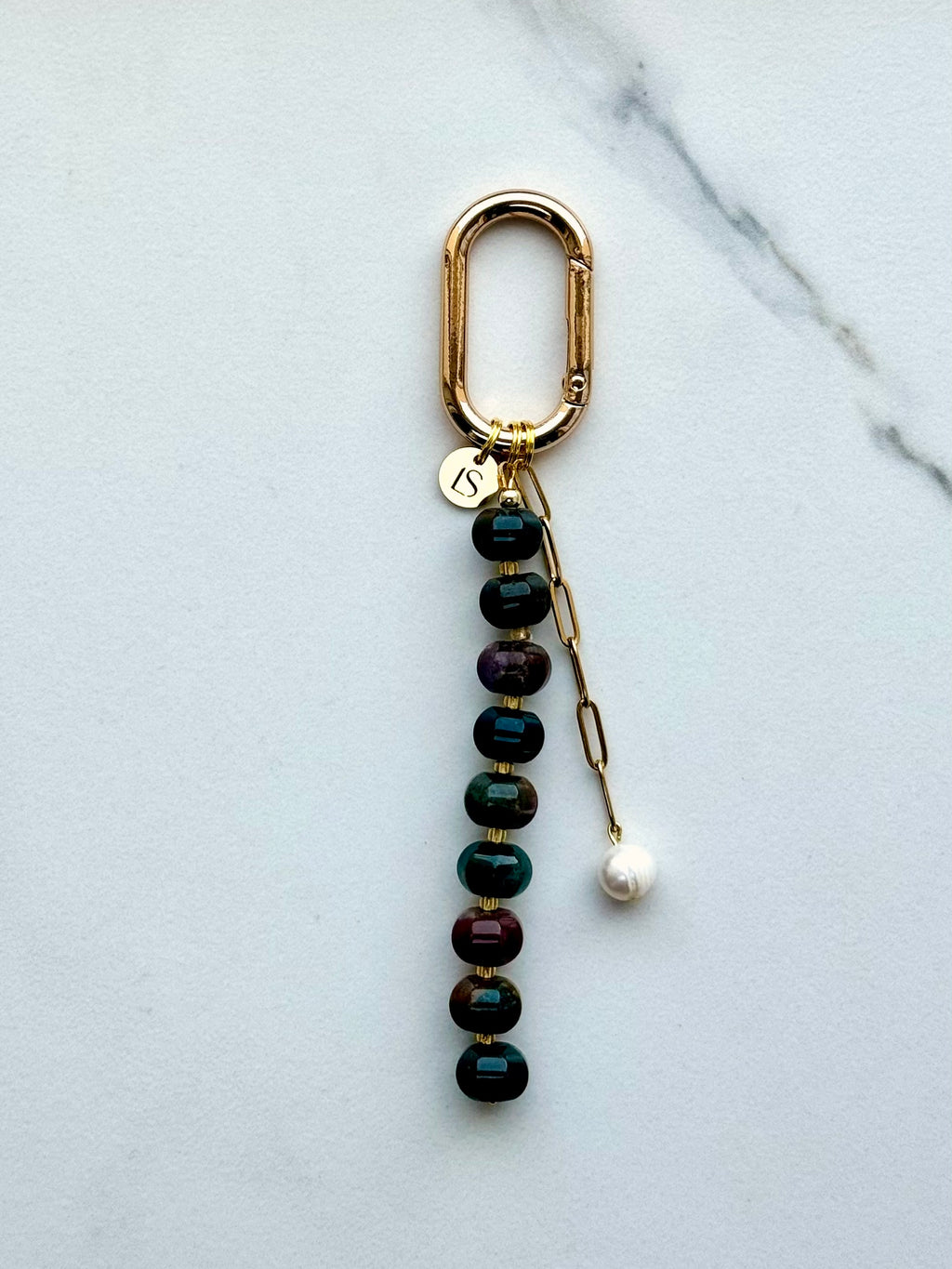 Emerald Bag Charm