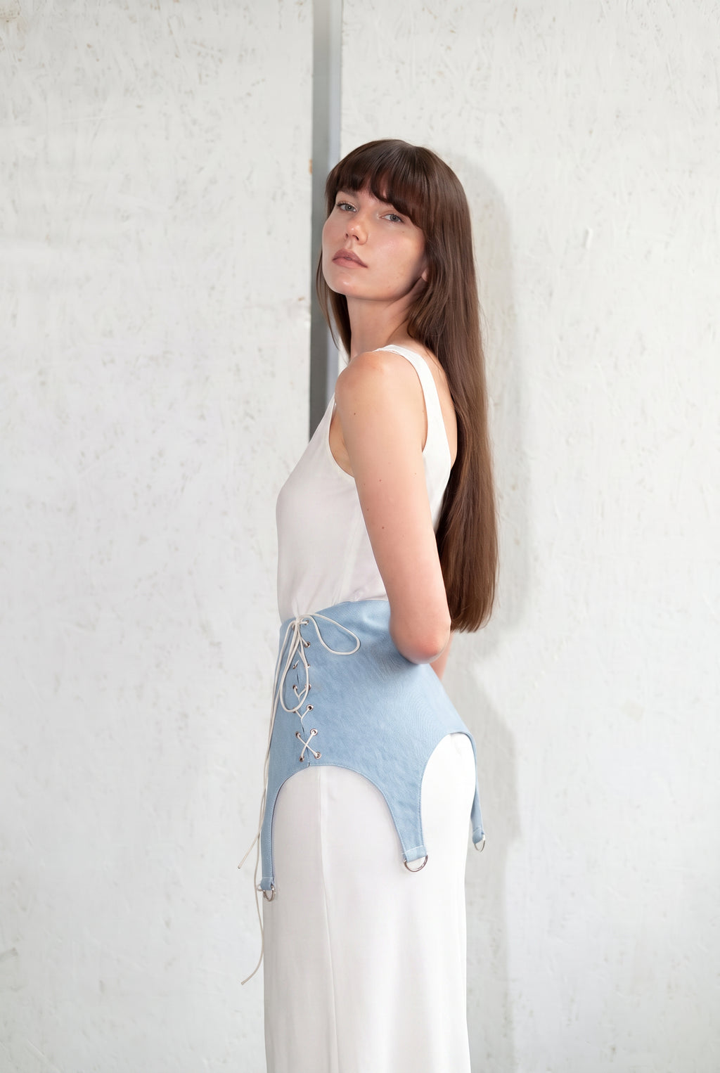 Denimový pás Corset