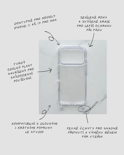 Transparentní kryt na iPhone