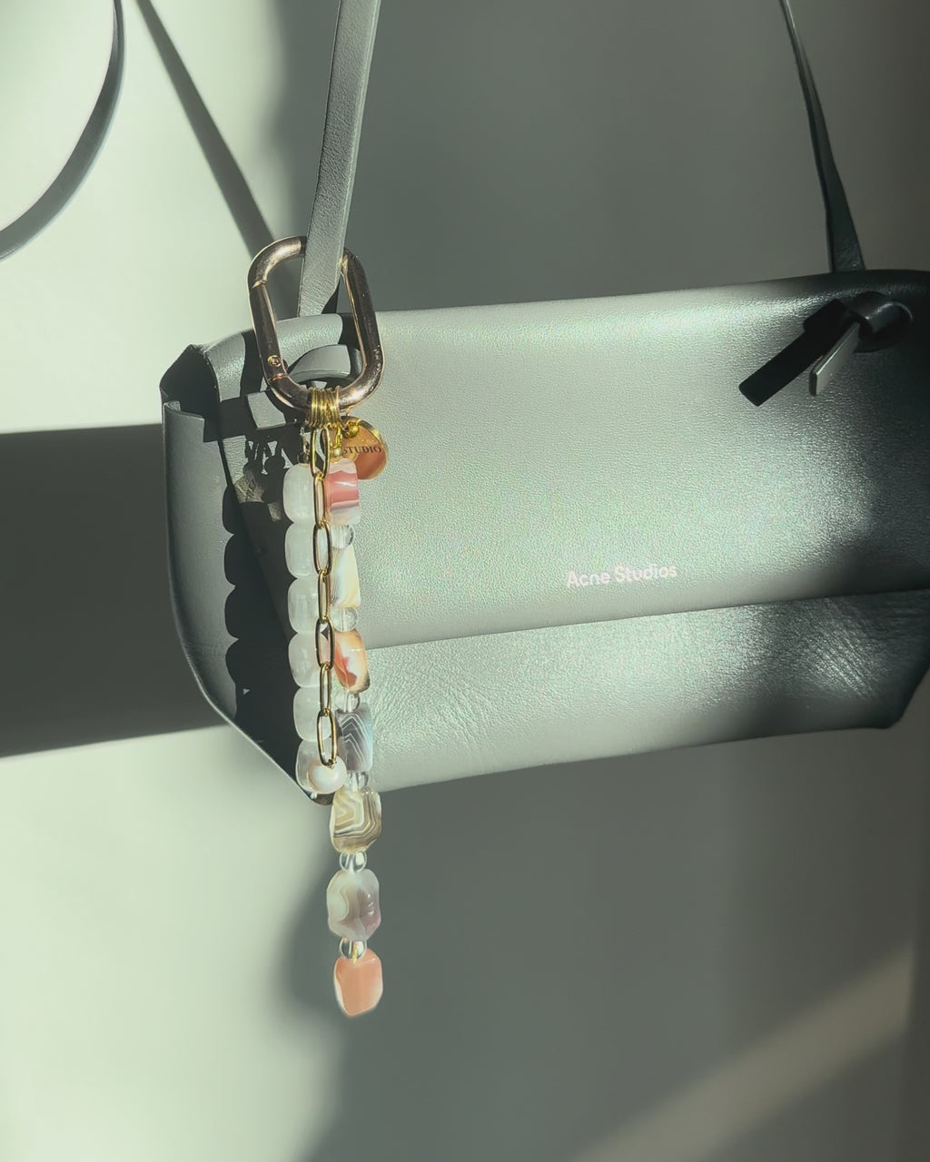 Mocha Stone Bag Charm