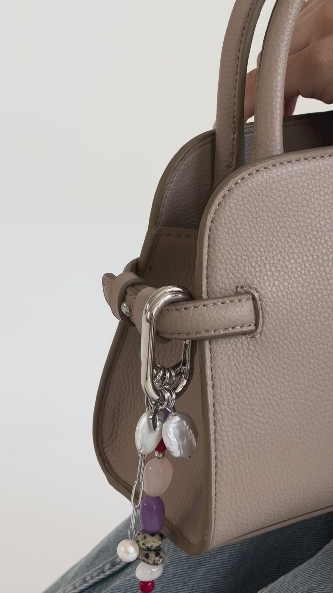 Violet Dalmatian Bag Charm